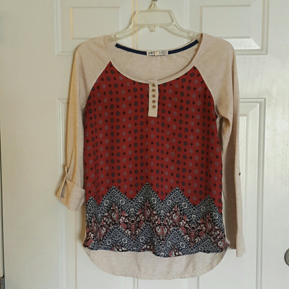 Jolt 2 way sleeve blouse